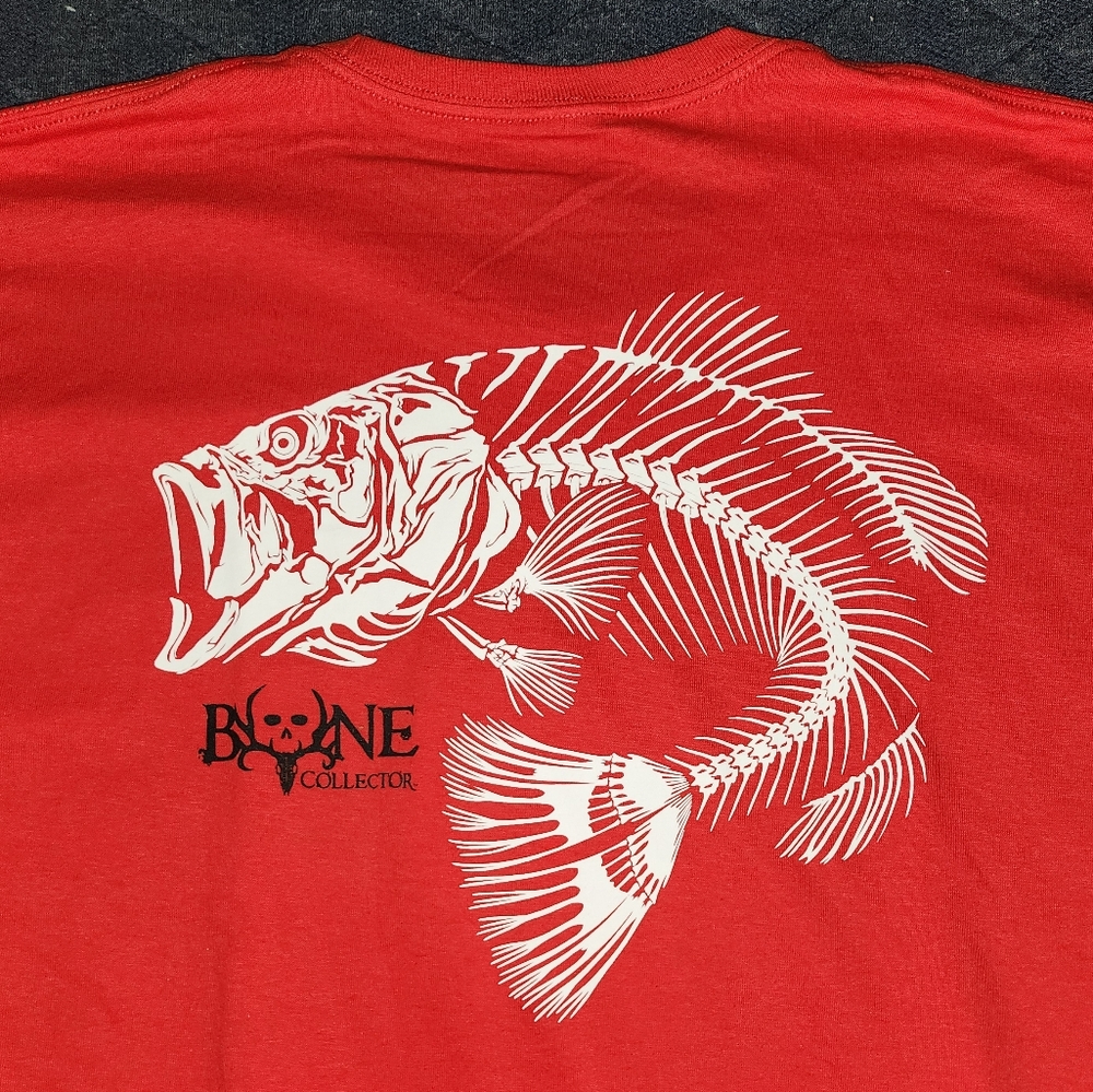Mens Bone Collector Fishing T Shirt. 2XL. NEW